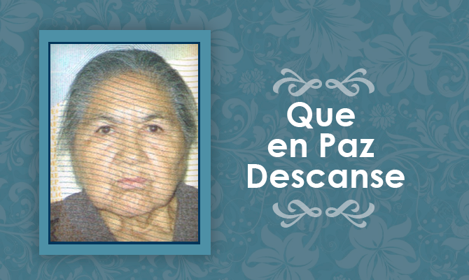 [Defunción] Falleció Rita Saturnina Tralma Sobarzo Q.EP.D