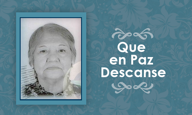 [Defunción] Falleció María Teresa Díaz Barría Q.E.P.D.