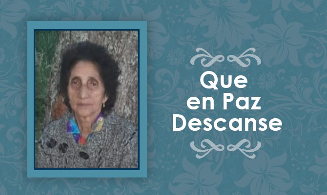 [Defunción] Falleció Blanca Ester Cárcamo Navarro Q.E.P.D