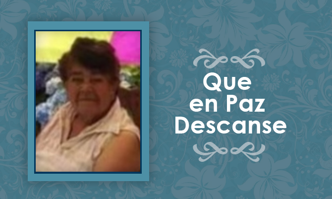 [Defunción] Falleció Orfelina Rodas Garcés Q.E.P.D