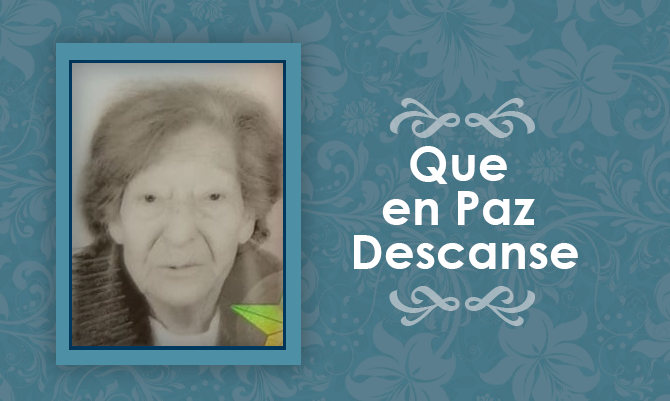 [Defunción] Falleció Dorama Inés Vera Zurita  Q.E.P.D