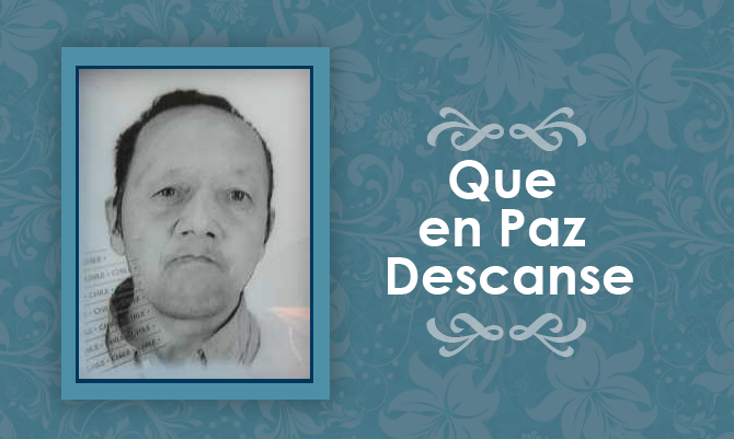 [Defunción] Falleció Rigoberto Alberto Dasse Caste Q.E.P.D.