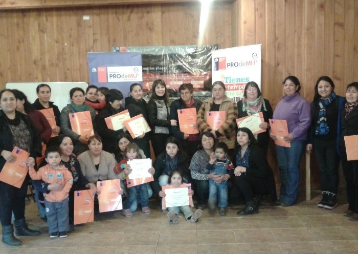 Dieciocho mujeres de Llifén realizan taller de Apoyo a la Dinámica Familiar