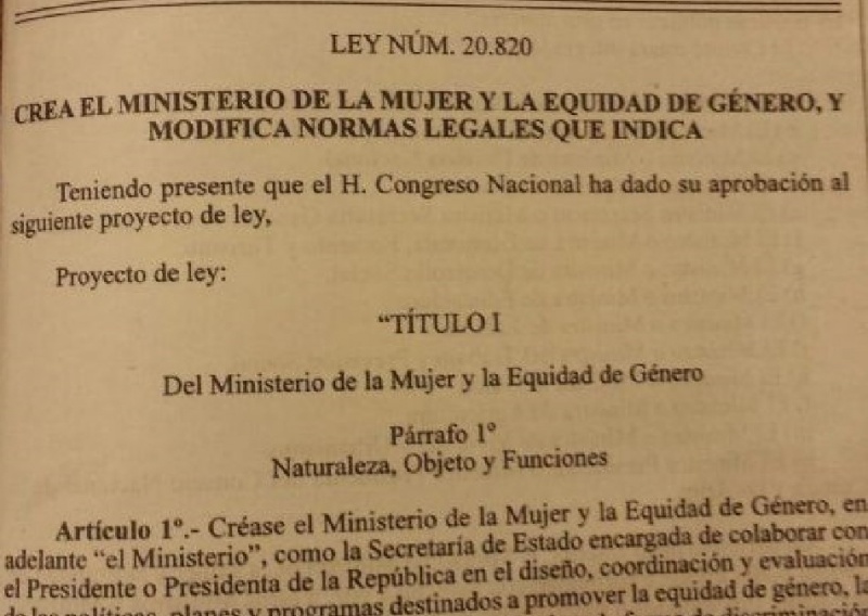 Directora regional de Sernam destacó la publicación en el Diario Oficial de Ley que crea el Ministerio de la Mujer y la Equidad de Género