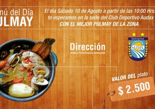 Deportivo Audax organiza pulmay para el sábado de 10 agosto