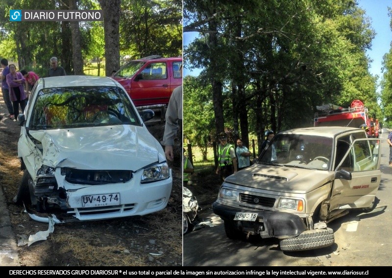 Dos heridos dejó fuerte colisión entre jeep y automóvil en Santa Laura Bajo