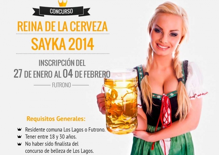 Invitan a las futroninas a participar concurso Reina Cerveza SAYKA 2014