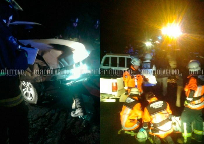 Seis personas involucradas tras colisión entre camioneta y furgón en Cayurruca