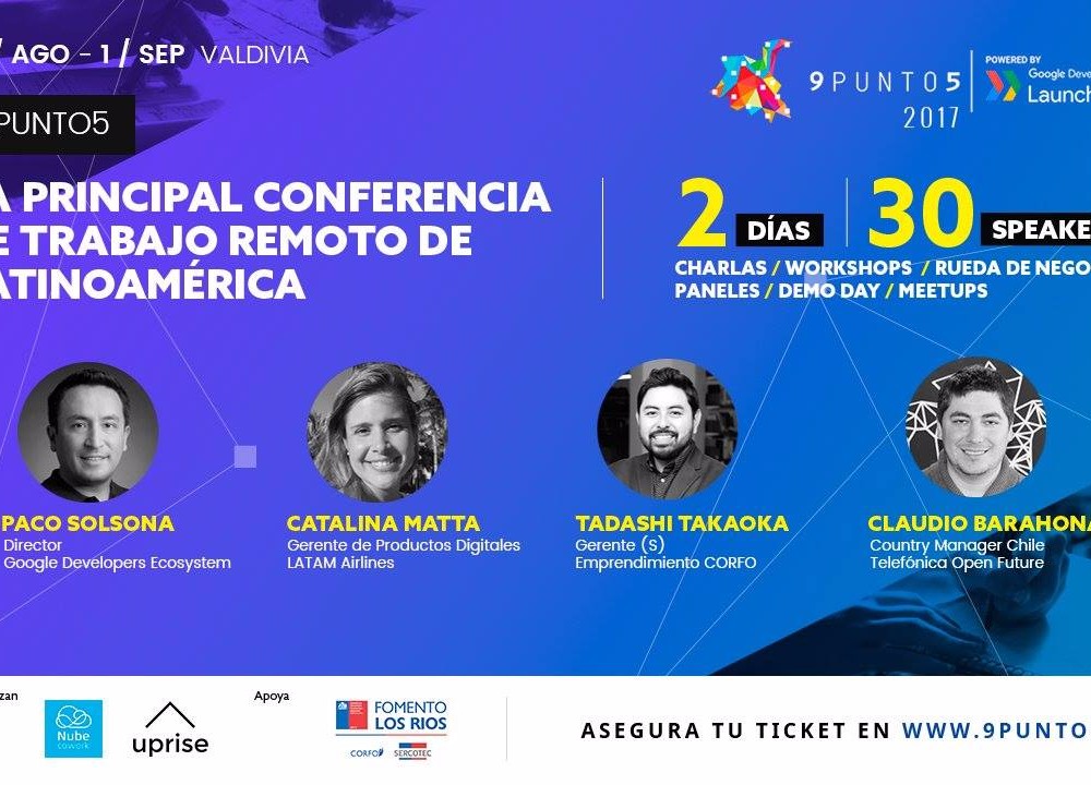 Evento "9punto5" trae importantes invitados para exponer sobre trabajo remoto o teletrabajo