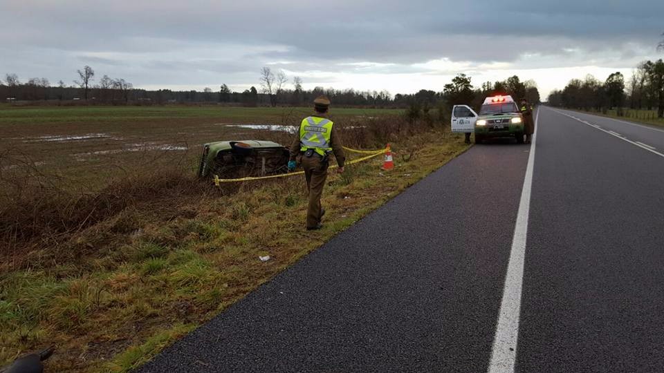 Un joven fallecido dejó accidente en ruta Río Bueno - Lago Ranco