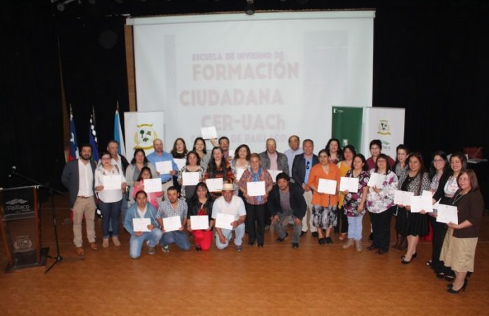 Realizaron certificación de la primera Escuela de Invierno de Formación Ciudadana en Paillaco