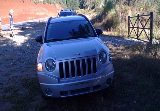 Recuperaron jeep robado de vadiviano que dejó las llaves puestas