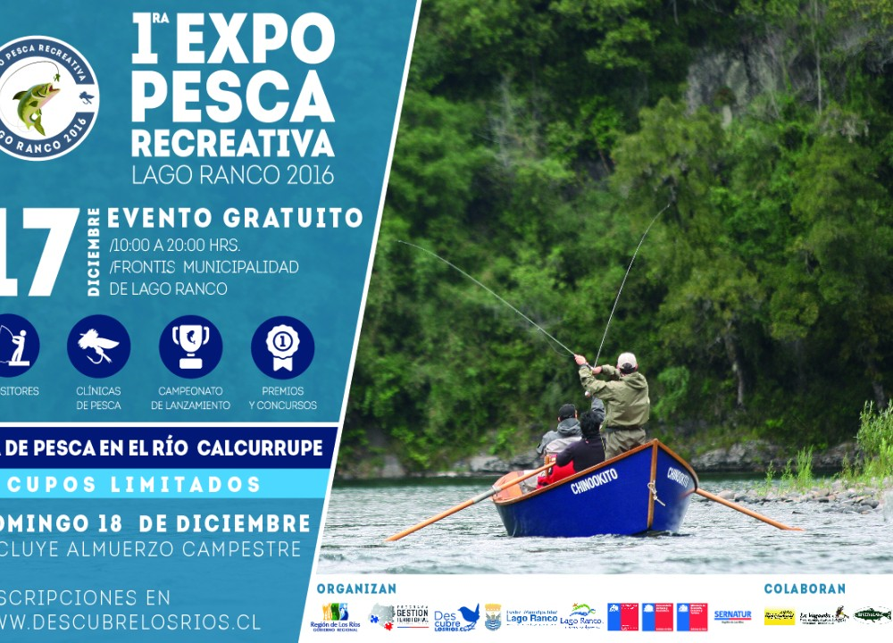 ​Este fin de semana realizarán 1ra Expo Pesca Recreativa en Lago Ranco