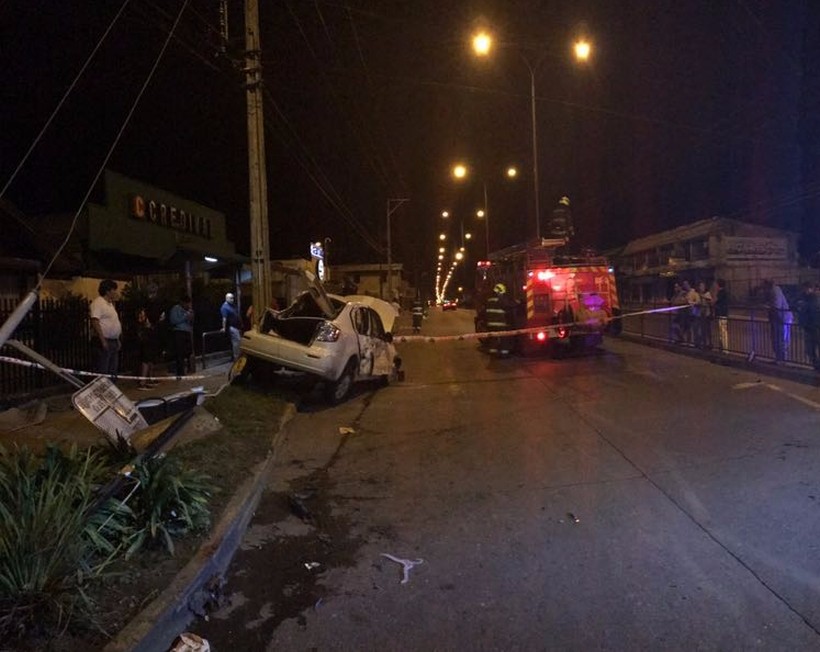Descartan consumo de alcohol en fatal accidente automovilístico en Valdivia