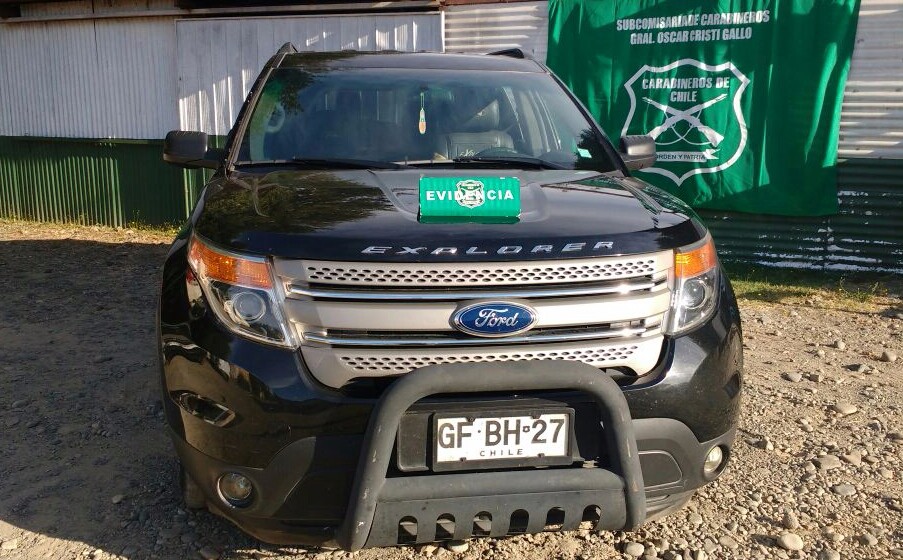 Carabineros de Valdivia recuperó jeep que había sido robado en Las Condes